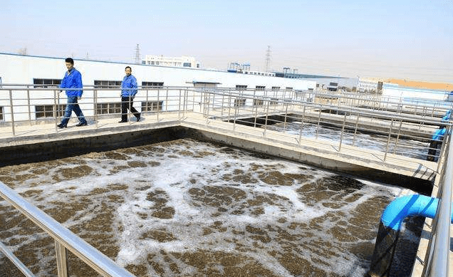 (圖:水處理泡沫池現(xiàn)場)