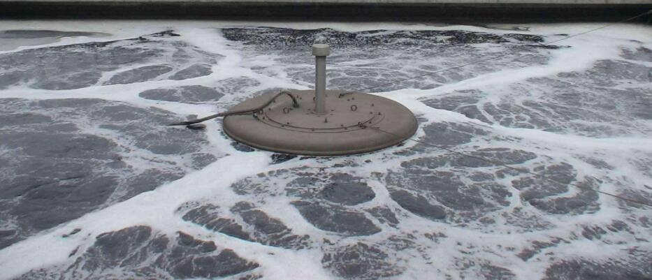 (圖:污水處理泡沫池)