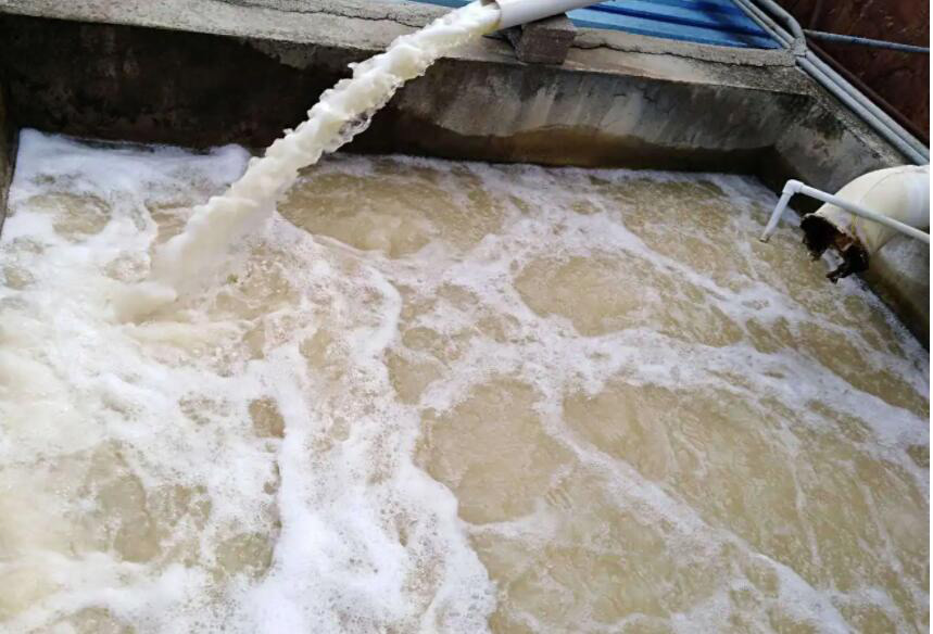 (圖:水循環(huán)沖洗泥沙起泡)